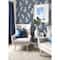 PrintFresh Tiger Queen Navy Peel & Stick Wallpaper